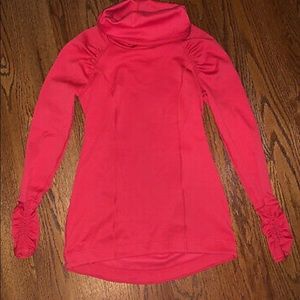 Calia by Carrie Underwood Red Funnel Neck Shirt XL